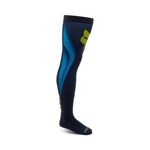 גרבי רכיבה פוקס צהוב / כחול - FOX FLEXAIR KNEE BRACE SOCKS V25