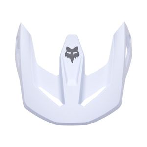 מצחיה לבן מבריק לקסדת FOX V1 SOLID