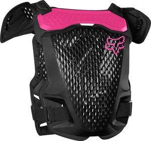 מגן חזה ילדים פוקס שחור / ורוד - FOX YOUTH R3 GUARD V25
