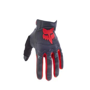 כפפות רכיבה פוקס אדום / אפור - FOX DIRTPAW CE V24