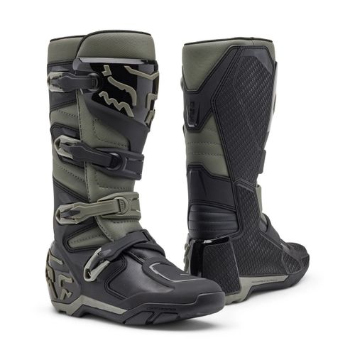 מגף רכיבה פוקס שחור / ירוק- FOX BOOTS COMP X V24
