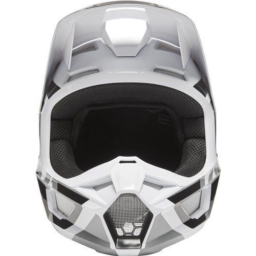 קסדה לאופנוע שטח ילדים V1 שחור / לבן - YOUTH V1 LUX HELMET