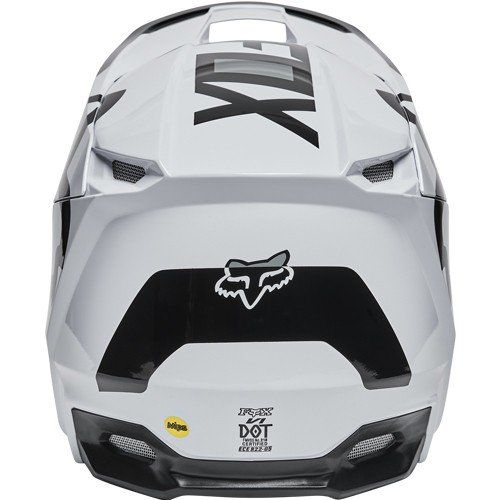 קסדה לאופנוע שטח ילדים V1 שחור / לבן - YOUTH V1 LUX HELMET