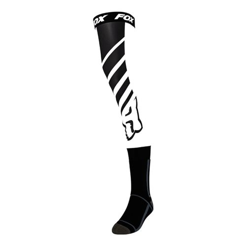גרב מוטוקרוס שחור / לבן - MACH ONE KNEE BRACE SOCK