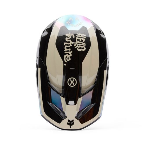קסדת פוקס שחור - FOX V1 HELLO FUTURE V25