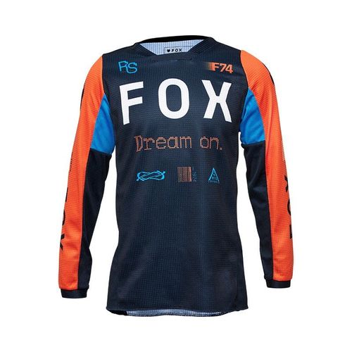 חליפת ילדים פוקס 180 כחול כהה / כתום - FOX YTH 180 RACE SPEC V25