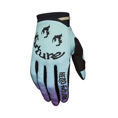 כפפות רכיבה פוקס תכלת - FOX 180 HELLO FUTURE GLOVE V25