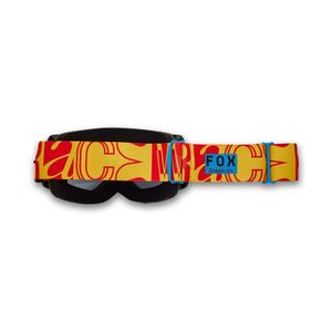 משקפי אבק פוקס צהוב / אדום עדשה כהה - FOX MAIN RACE SPEC GOGGLE V25