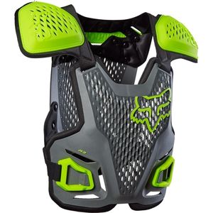 מגן חזה (צבי צב) ילדים פוקס אפור/ צהוב – FOX YOUTH R3 CHEST GUARD