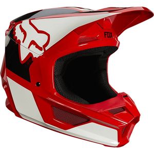 קסדת רכיבה ילדים פוקס אדום/ לבן/ שחור – FOX V1 REVN YTH