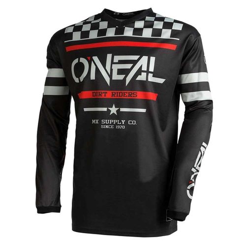 חליפת רכיבה ילדים אוניל שחור/ אפור/ אדום – ONEAL YOUTH ELEMENT SQUADRON V.22