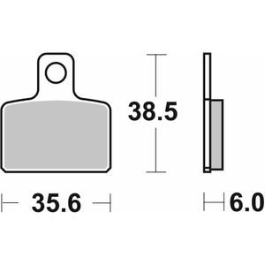 803- רפידות בלם אחורי GASGAS/SHERCO קרמי