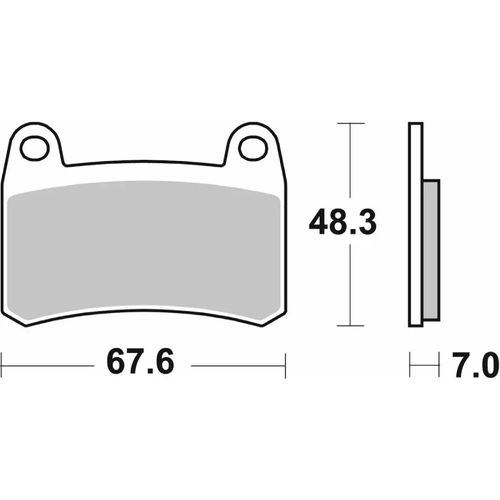 933- רפידות בלם קדמי BENELLI BN/Leoncino/TRK קרמי/סינטר