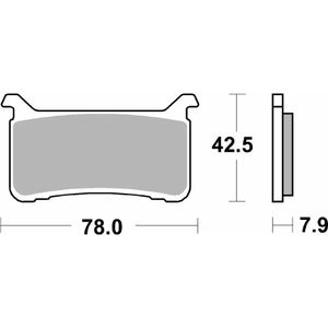 947- רפידות בלם קדמי HONDA CBR600RR/CBR1000RR/Rebel 1000 סינטר/רייסינג סינטר