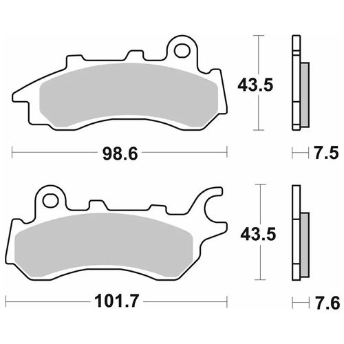 958- רפידות בלם קדמי HONDA CB125F 17-21 קרמי