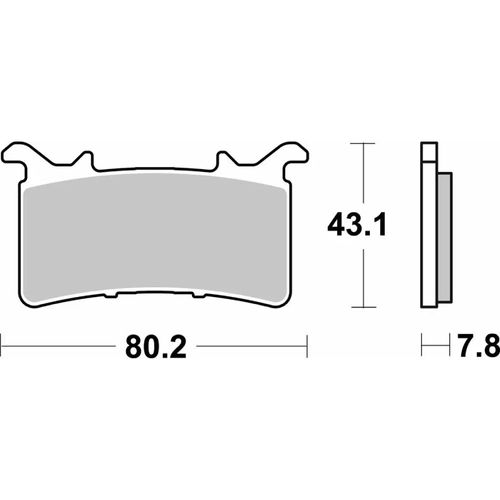 985- רפידות סלם קדמי BMW M1000R/1000RR/S1000RR / HONDA CBR1000 RR-R סינטר