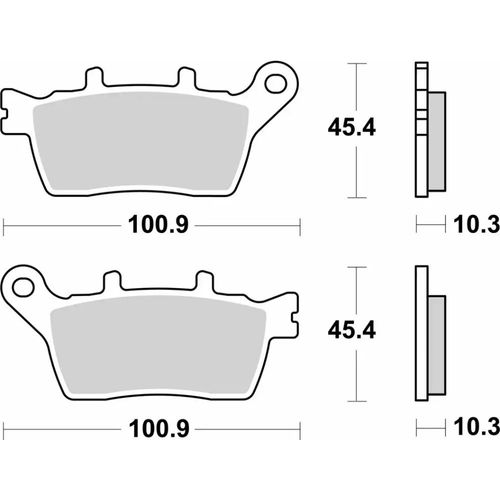 991- רפידות בלם אחורי YAMAHA Niken 18-24 סינטר