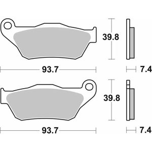 194-רפידות בלם קדמי YAMAHA X-Max 125/250 אורגני/קרמי