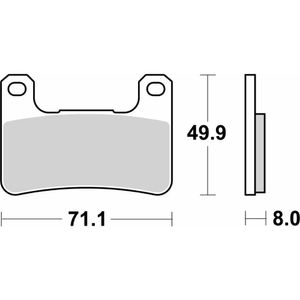 806-רפידות בלם קדמי KAWASAKI Z-ZX1000/SUZUKI GSXR600-1300/V-Strom 1000/1050 סינטר/רייסינג/SP