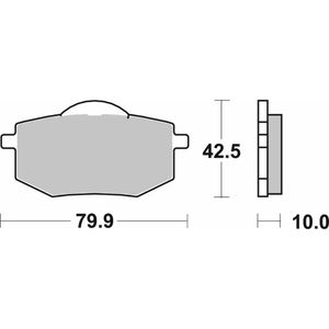 616-רפידות בלם קדמי אספנות YAMAHA Virago 250/535 87-94 קרמי