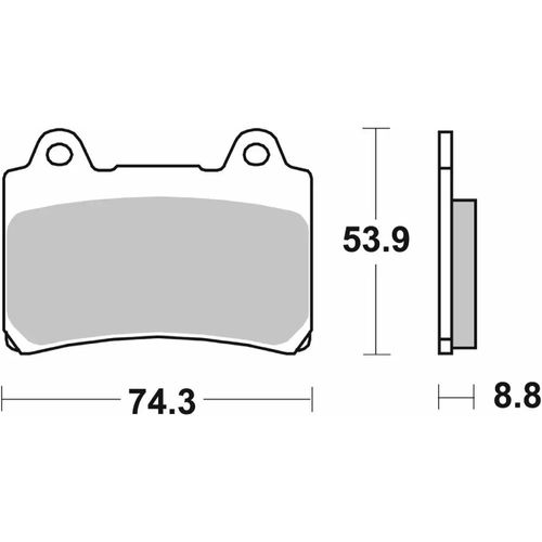 613-רפידות בלם קדמי YAMAHA FJ1200/XJR1200 קרמי/סינטר
