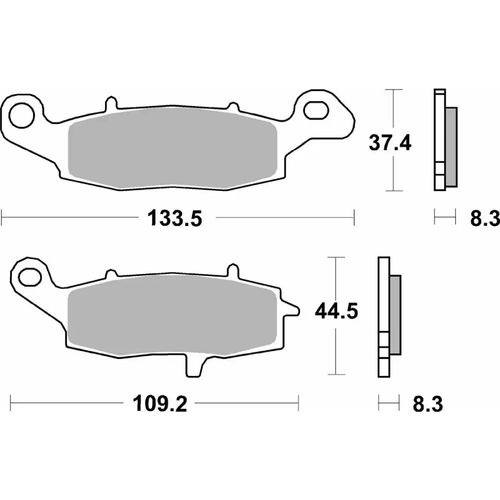 705-רפידות בלם קדמי KAWASAKI VERSYS650/W800/ SUZUKI/DL650/DL1000/GSR קרמי/סינטר/SP
