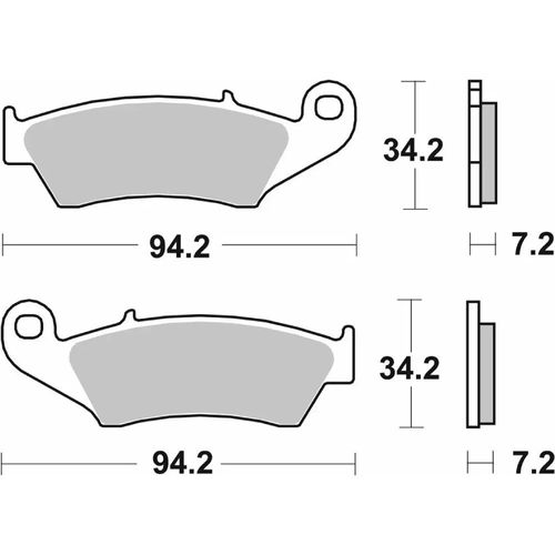 694-רפידות בלם קדמי BETA/GAS GAS/HM/HONDA/ KAWASAKI/SUZUKI/YAMAHA קרמי/סינטר