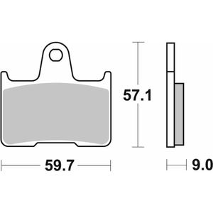 765-רפידות בלם אחורי SUZUKI GSX-R600/750/1000 01-07 סינטר