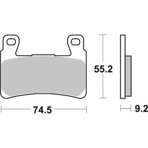 860-רפידות בלם קדמי HARLEY DAVIDSON 1200-1917cc 15-20 סינטר מחוזק