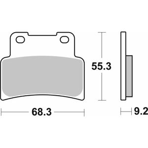 844-רפידות בלם קדמי APRILIA RS125/SMV750//GT850/900 YAMAHA MT/YZFR125 קרמי/סינטר