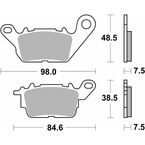 226-רפידות בלם קדמי YAMAHA D`elight/N-MAX 125 קרמי