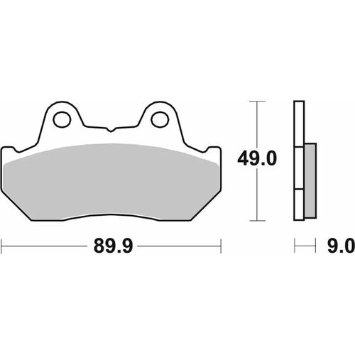 572-רפידות בלם קדמי HONDA Magna700/Gold Wing 1100/1200 82-87 קרמי