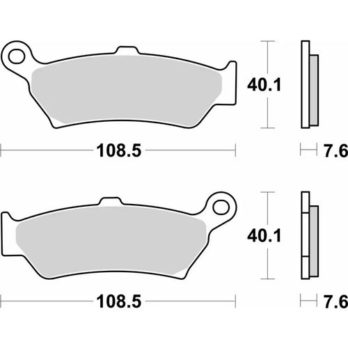 1005-רפידות בלם אחורי SBS BMW R1300GS/Adventure 24-25