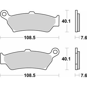1005-רפידות בלם אחורי SBS BMW R1300GS/Adventure 24-25