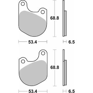537-רפידות בלם קדמי HARLEY DAVIDSON אספנות קרמי