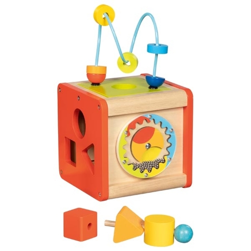 קוביית פעילות  מעץ לגיל שנה 59966 GOKI