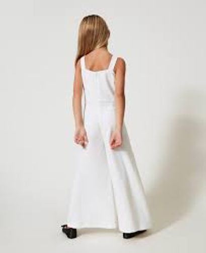 Crêpe jumpsuit with bow