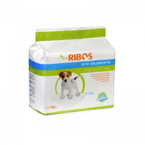 פדים לכלבים RIBOS – חבילת דיל 400 יחידות לחינוך גורים לצרכים | מולי חיות מחמד