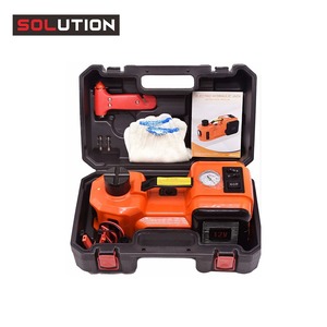 סט ג’ק הרמה חשמלי מקצועי 5 טון 12V במזוודה SOLUTION