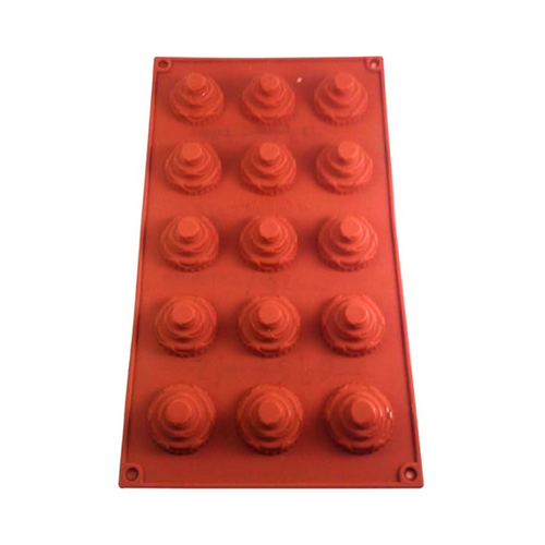 תבנית סיליקון 15 שקעים מיני עוגה 3 קומות 