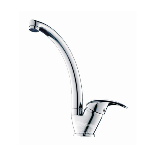 ברז פרח ברבור לכיור מטבח פיה ארוכה מסתובבת Aquila Swan 2008A-1 | כרום ניקל אקווילה