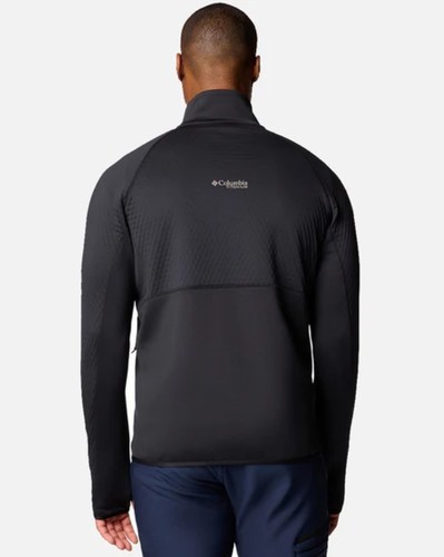 מעיל פליס לגברים - Crystal Leaf Omni-Heat Helix Full Zip Black