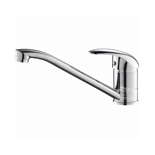 ברז פרח נמוך לכיור מטבח פיה ארוכה מסתובבת Aquila Colomba 2404A-2 | כרום ניקל