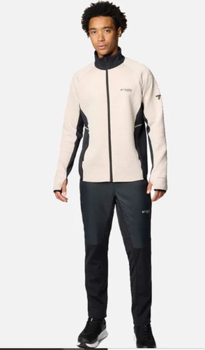 מעיל פליס לגברים - Crystal Leaf Omni-Heat Helix Full Zip Dark Stone 
