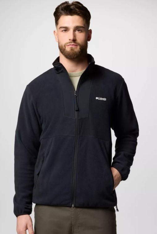 מעיל מיקרו-פליז גברים Sequoia Grove™ Full Zip Fleece Black