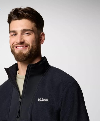 מעיל מיקרו-פליז גברים Sequoia Grove™ Full Zip Fleece Black
