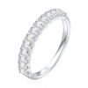 טבעת יהלומים בחיתוך אמרלד 1.07CT זהב 14K