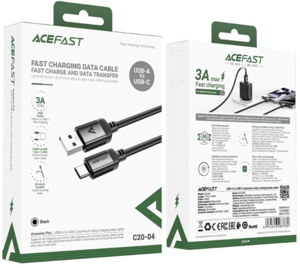 כבל טעינה והעברת נתונים ACEFAST C20-04 – USB-A ל-USB-C