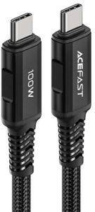 ACEFAST C4-03 – כבל USB-C ל-USB-C אלומיניום, 100W, אורך 2 מטר