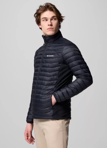 מעיל פוך לגברים Powder Pass™ Hybrid Jacket Black